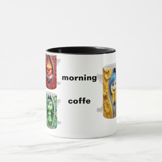 コーヒーの良い波動だけ マグカップ (中央)