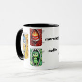 コーヒーの良い波動だけ マグカップ (正面左)