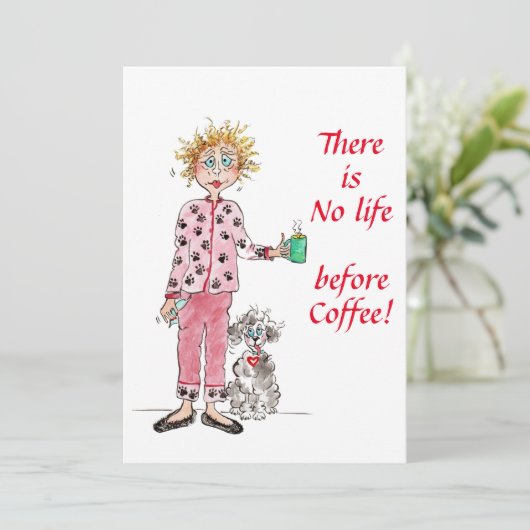 コーヒーの色のスケッチの前に人生はない シーズンカード (スタンド正面)