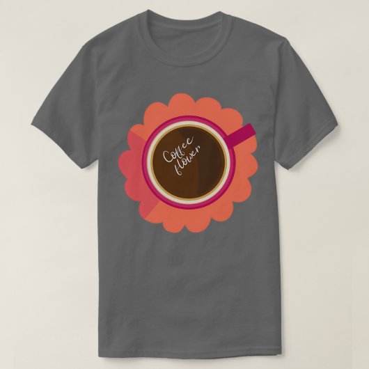 コーヒーの花 Tシャツ (デザイン正面)