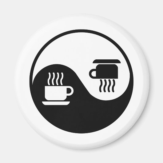 コーヒーの英と陽 マグネット (正面)