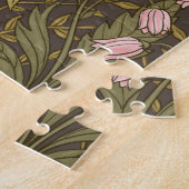 コーヒーの茶色の野生の庭 ジグソーパズル (側面)