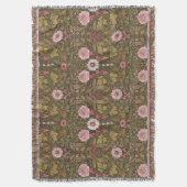 コーヒーの茶色の野生の庭 スローブランケット (正面縦)