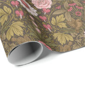 コーヒーの茶色の野生の庭 ラッピングペーパー (ロールコーナー)