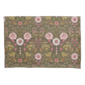 コーヒーの茶色の野生の庭 枕カバー (正面左)