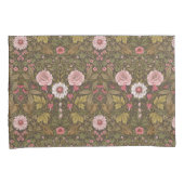 コーヒーの茶色の野生の庭 枕カバー (正面右)