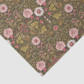 コーヒーの茶色の野生の庭 薄葉紙 (詳細)