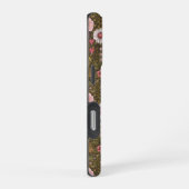 コーヒーの茶色の野生の庭 iPhoneケース (右側面)