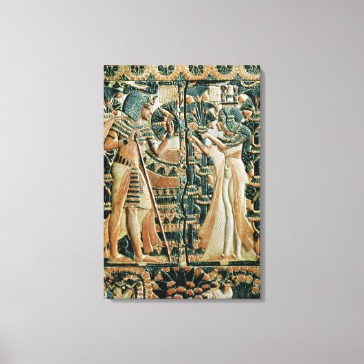 コーヒーの蓋からのプラーク キャンバスプリント (正面)