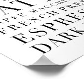 コーヒーの言葉 ポスター (角)