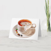 コーヒーの誕生日 カード (正面)