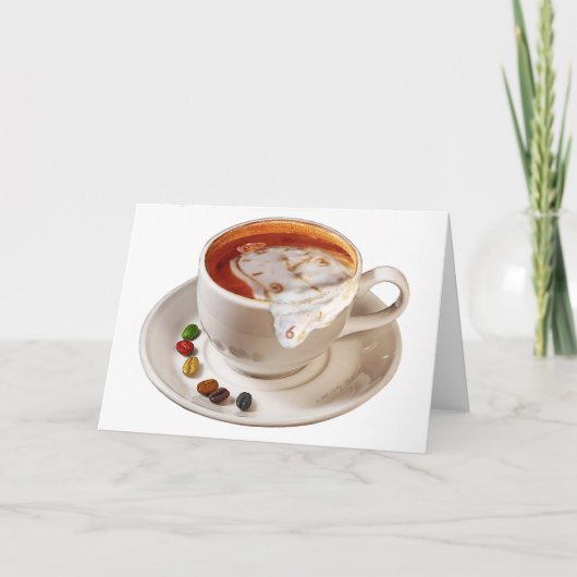 コーヒーの誕生日 カード (正面)