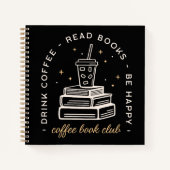 コーヒーの読引用文の暗色学美学 ノートブック (正面)
