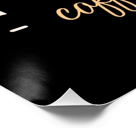 コーヒーの読引用文の暗色学美学 ポスター (コーナー)