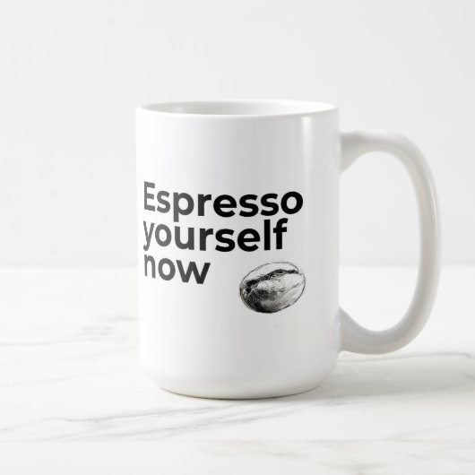 コーヒーの豆と共に今を表現せよ コーヒーマグカップ (右)