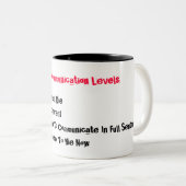 コーヒーの通信レベル ツートーンマグカップ (正面右)