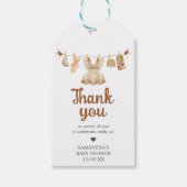 コーヒーの醸造ベビーシャワーメッセージカード ギフトタグ (正面)