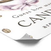 コーヒーの醸造 – 瓶の中にキャンディーの数 ポスター (角)