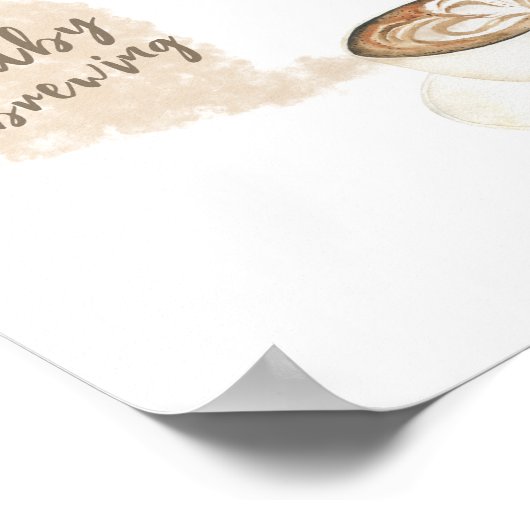 コーヒーの醸造 – 瓶の中にキャンディーの数 ポスター (角)