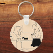 コーヒーの量が多すぎる キーホルダー (正面)