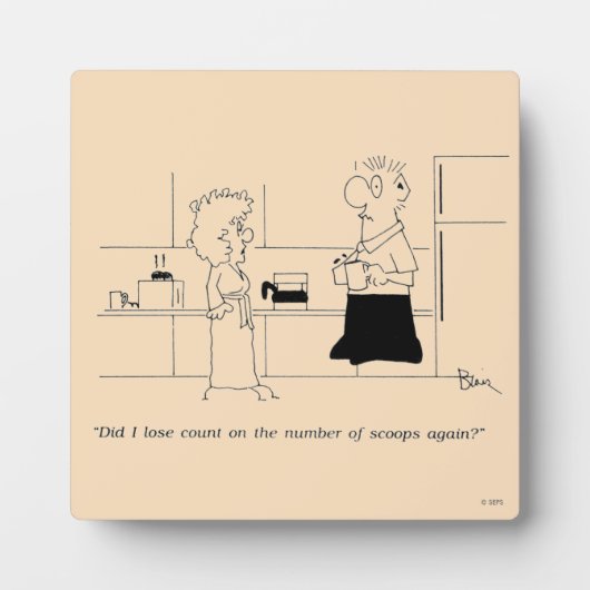 コーヒーの量が多すぎる フォトプラーク (正面)