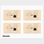 コーヒーの量が多すぎる 長方形シール (シート)