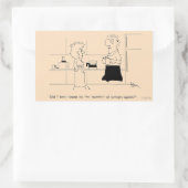 コーヒーの量が多すぎる 長方形シール (バッグ)