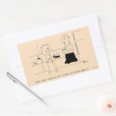 コーヒーの量が多すぎる 長方形シール (封筒)