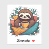 コーヒーの防水でナマケモノを混ぜる シール (シート)