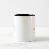 コーヒーの雰囲気のみ – ボホコーヒーデザイン ツートーンマグカップ (中央)