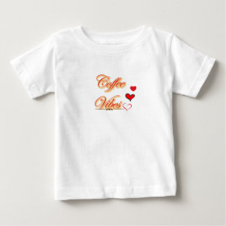 "コーヒーの雰囲気：テキストのやすらぎ" ベビーTシャツ