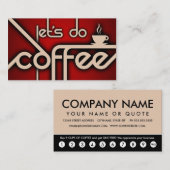 コーヒーの顧客ロイヤリティ ロイヤリティカード (正面/裏面)