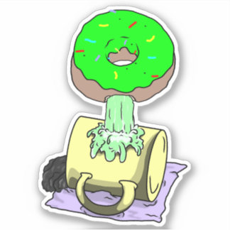 コーヒーの飛沫 シール