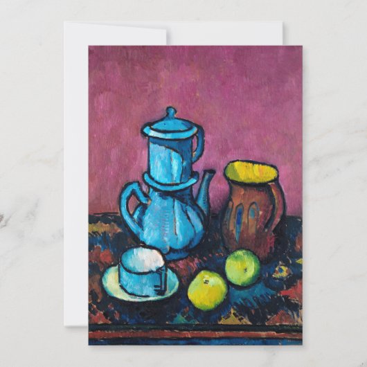 コーヒーの食器とリンゴ | アレクサンダー・カノルド (正面)