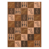 コーヒーの香り。パッチワーク。 テーブルクロス (正面)