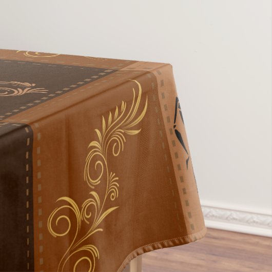 コーヒーの香り。パッチワーク。 テーブルクロス (インサイチュ)