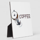 コーヒーの魔法お楽しみください、'朝一番に'、' フォトプラーク (側面)