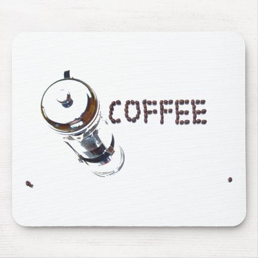 コーヒーの魔法お楽しみください、'朝一番に'、' マウスパッド (正面)