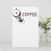 コーヒーの魔法お楽しみください、'朝一番に'、 便箋 (スタンド正面)