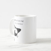 コーヒーの黒猫って言った コーヒーマグカップ (正面左)