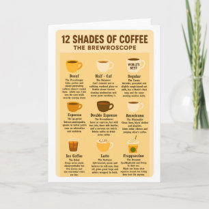 「コーヒーの12の色 - ブリュースコープ」 カード
