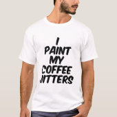 コーヒーの jitter を絵に描く tシャツ (正面)