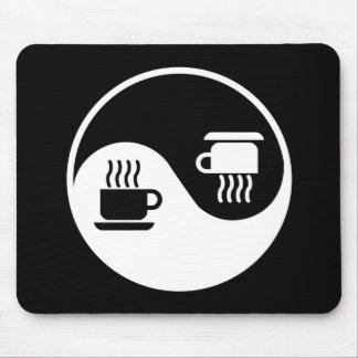 コーヒーのYingそしてヤン マウスパッド