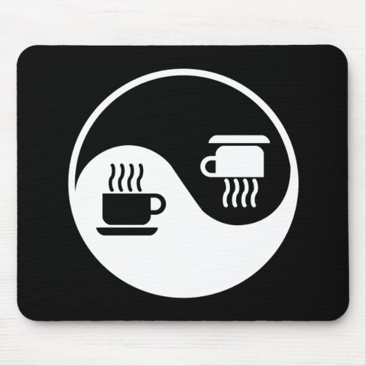 コーヒーのYingそしてヤン マウスパッド (正面)