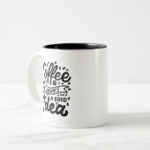 コーヒーはいつだって素敵なアイデア ツートーンマグカップ (正面左)