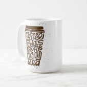 コーヒーはいつも良いアイディア コーヒーマグカップ (正面左)