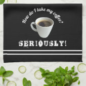 コーヒーはどうすればいい?キッチンタオル キッチンタオル (折り畳み)