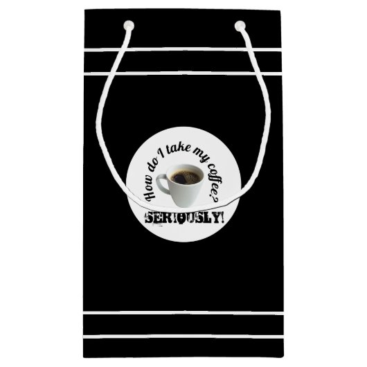 コーヒーはどうすればいい？ギフトバッグ スモールペーパーバッグ (裏面)