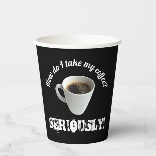 コーヒーはどうすればいい?紙コップ 紙コップ (正面)