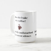 コーヒーはどう飲む？ コーヒーマグカップ (正面左)